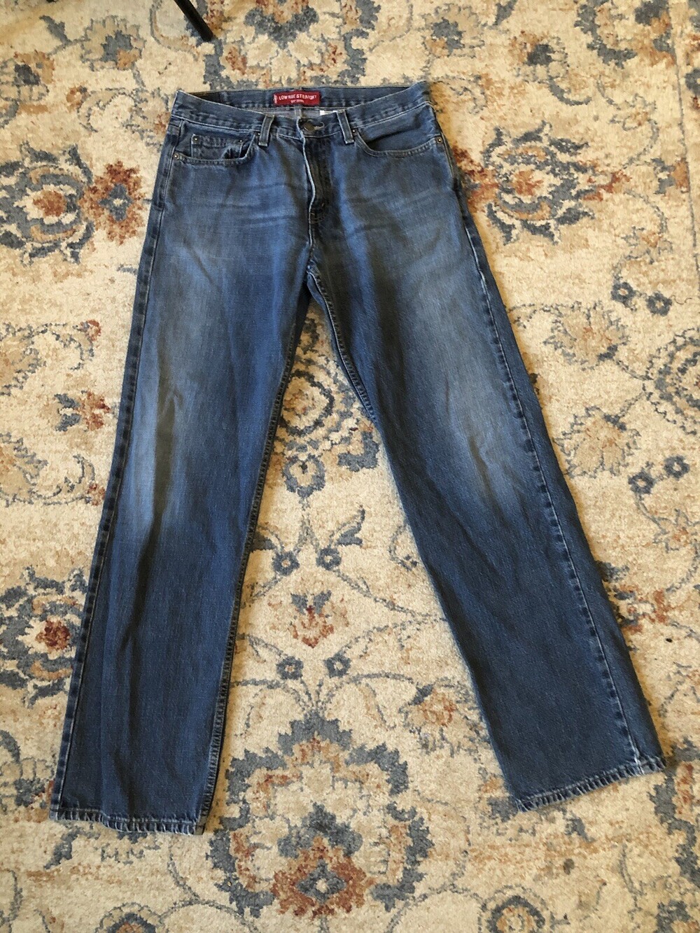Levi's 521 Men Blue Straight Regular Jeans 31x34 Y2K